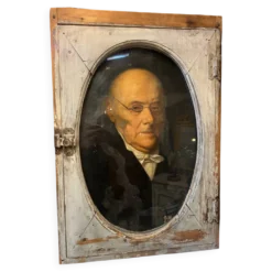 Portrait l’homme derrière sa fenêtre