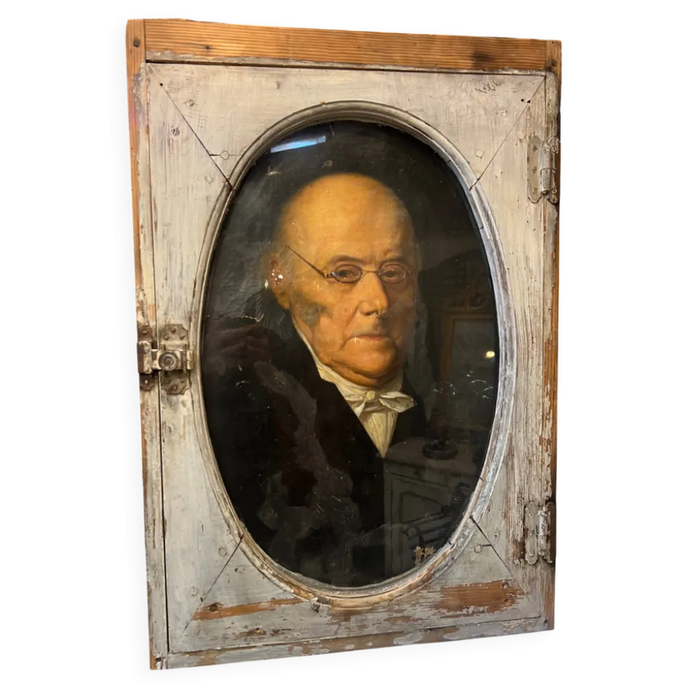 Portrait l’homme derrière sa fenêtre