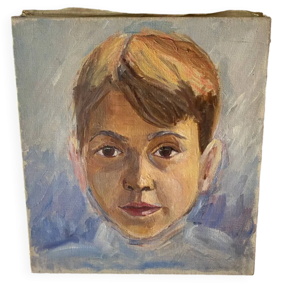 Portrait à l’huile ancienne