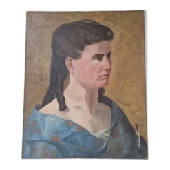 Portrait à l'huile, XIXème