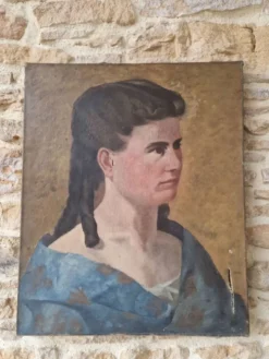 Portrait à l'huile, XIXème