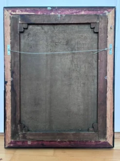 Portrait, peinture à l'huile antique d'un officier
