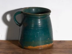 Pot ancien en céramique populaire vernissée – Europe centrale, vers 1930