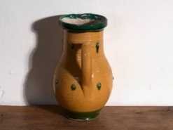 Pot ancien en céramique populaire vernissée – Europe centrale, vers 1930
