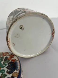 Pot / vide poche avec couvercle porcelaine chinois