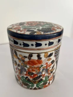 Pot / vide poche avec couvercle porcelaine chinois
