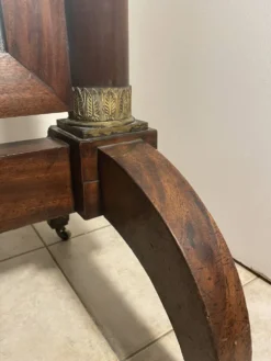 Psyché Empire 19e acajou et bronzes dores