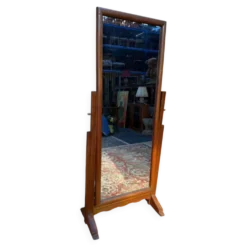 Psyché pivotante époque Art Déco – Chêne massif – Années 1930