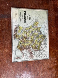 Puzzle carte de France vintage