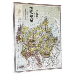 Puzzle carte de France vintage