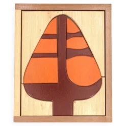 Puzzle graphique en bois 