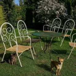 Quatre chaises de jardin des années 1960