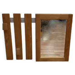Rangement / miroir suspendu design scandinave 1960.