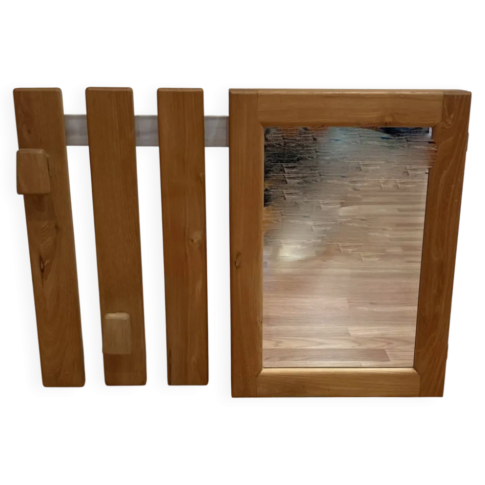 Rangement / miroir suspendu design scandinave 1960.