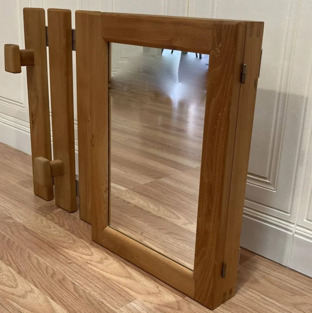 Rangement / miroir suspendu design scandinave 1960.