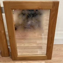 Rangement / miroir suspendu design scandinave 1960.