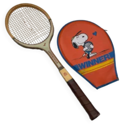 Raquette de tennis Snoopy John Newcombe