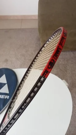 Raquette de tennis vintage Fischer années 70/80
