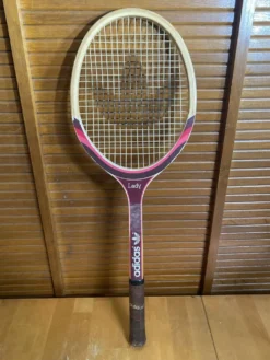Raquette Tennis Ancienne ADIDAS Lady Bois + Housse COQ SPORTIF Vintage