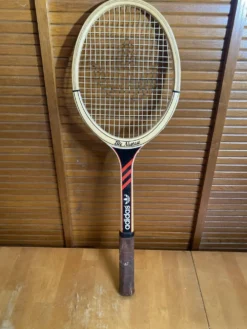 Raquette Tennis Ancienne ADIDAS Ilie Nastase Bois Sport Vintage #E245