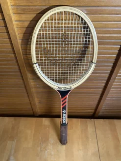 Raquette Tennis Ancienne ADIDAS Ilie Nastase Bois Sport Vintage #E245