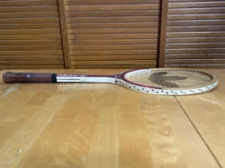 Raquette tennis ancienne adidas lady bois + housse vintage #e199