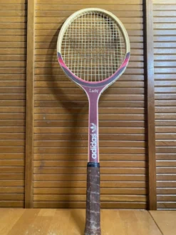 Raquette Tennis Ancienne ADIDAS Lady Bois Sport Vintage #E195