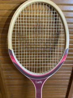 Raquette Tennis Ancienne ADIDAS Lady Bois Sport Vintage #E195