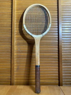 Raquette Tennis Ancienne Bois Sport Vintage #E214