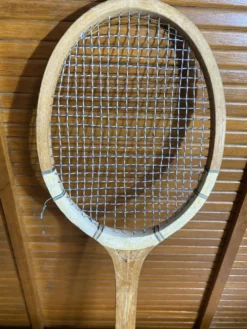 Raquette Tennis Ancienne Bois Sport Vintage #E214