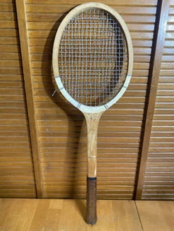 Raquette Tennis Ancienne Bois Sport Vintage #E214