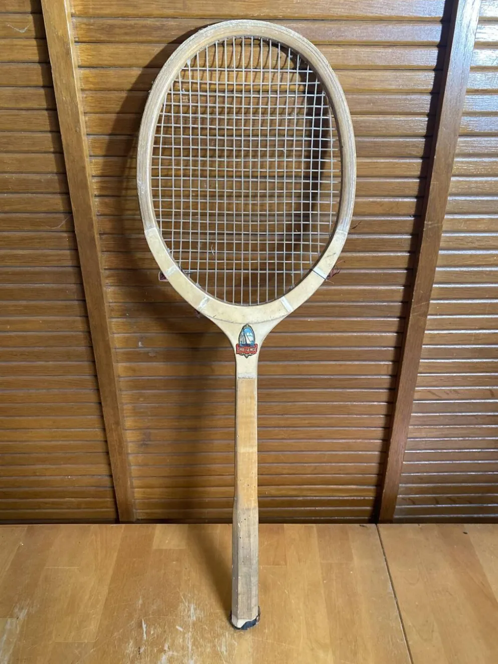 Raquette tennis ancienne challenge bois sport vintage