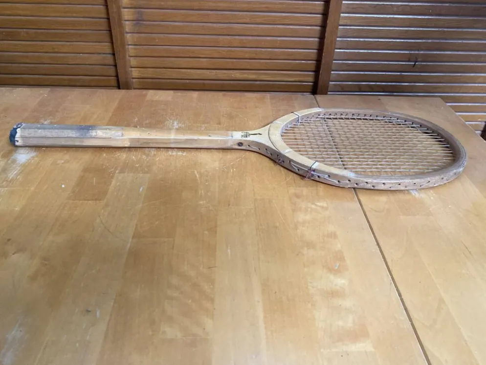 Raquette tennis ancienne challenge bois sport vintage