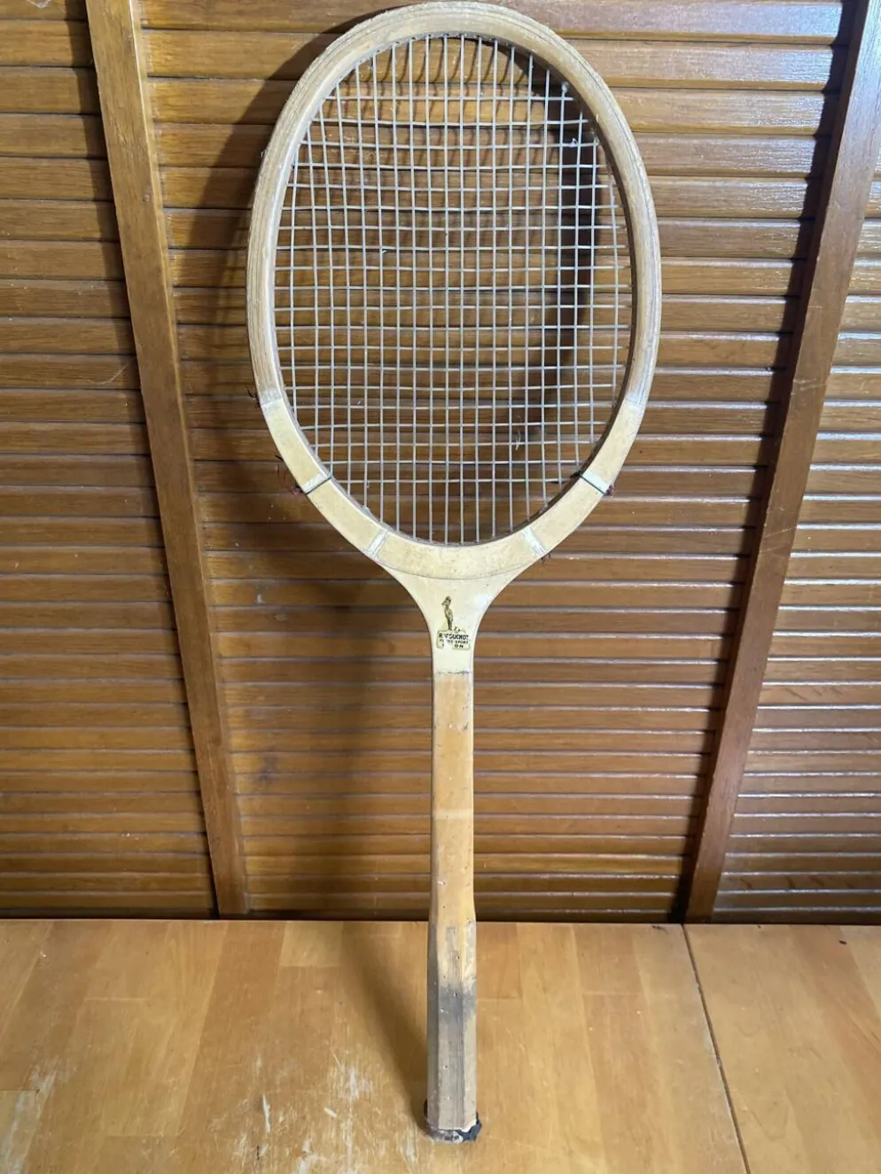 Raquette tennis ancienne challenge bois sport vintage