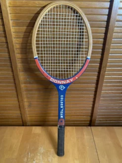 Raquette tennis ancienne donnay bois + housse sport vintage