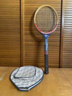 Raquette tennis ancienne donnay bois + housse sport vintage