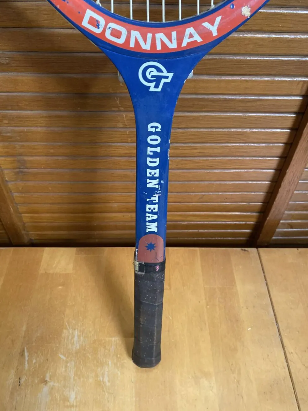 Raquette tennis ancienne donnay bois + housse sport vintage