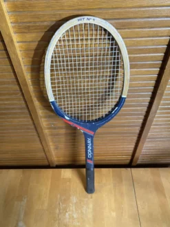 Raquette Tennis Ancienne DONNAY Hit N°1 Bois Sport Vintage #E225