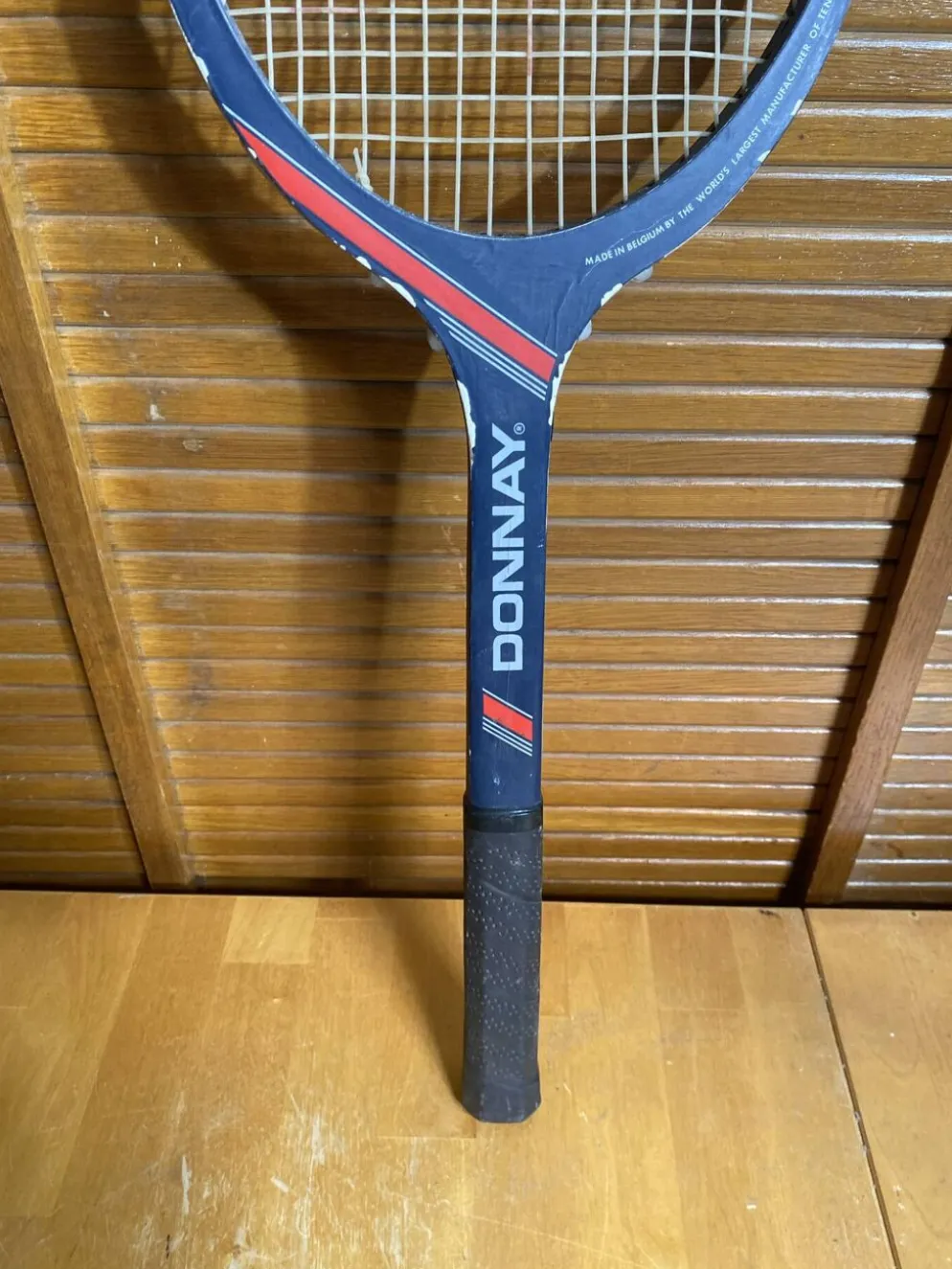 Raquette Tennis Ancienne DONNAY Hit N°1 Bois Sport Vintage #E225