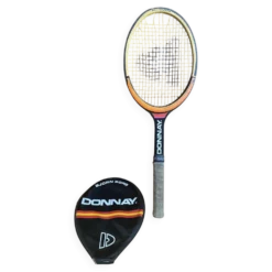 Raquette tennis ancienne donnay bjorn borg bois + housse vintage