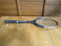 Raquette tennis ancienne donnay continental four bois sport vintage #e