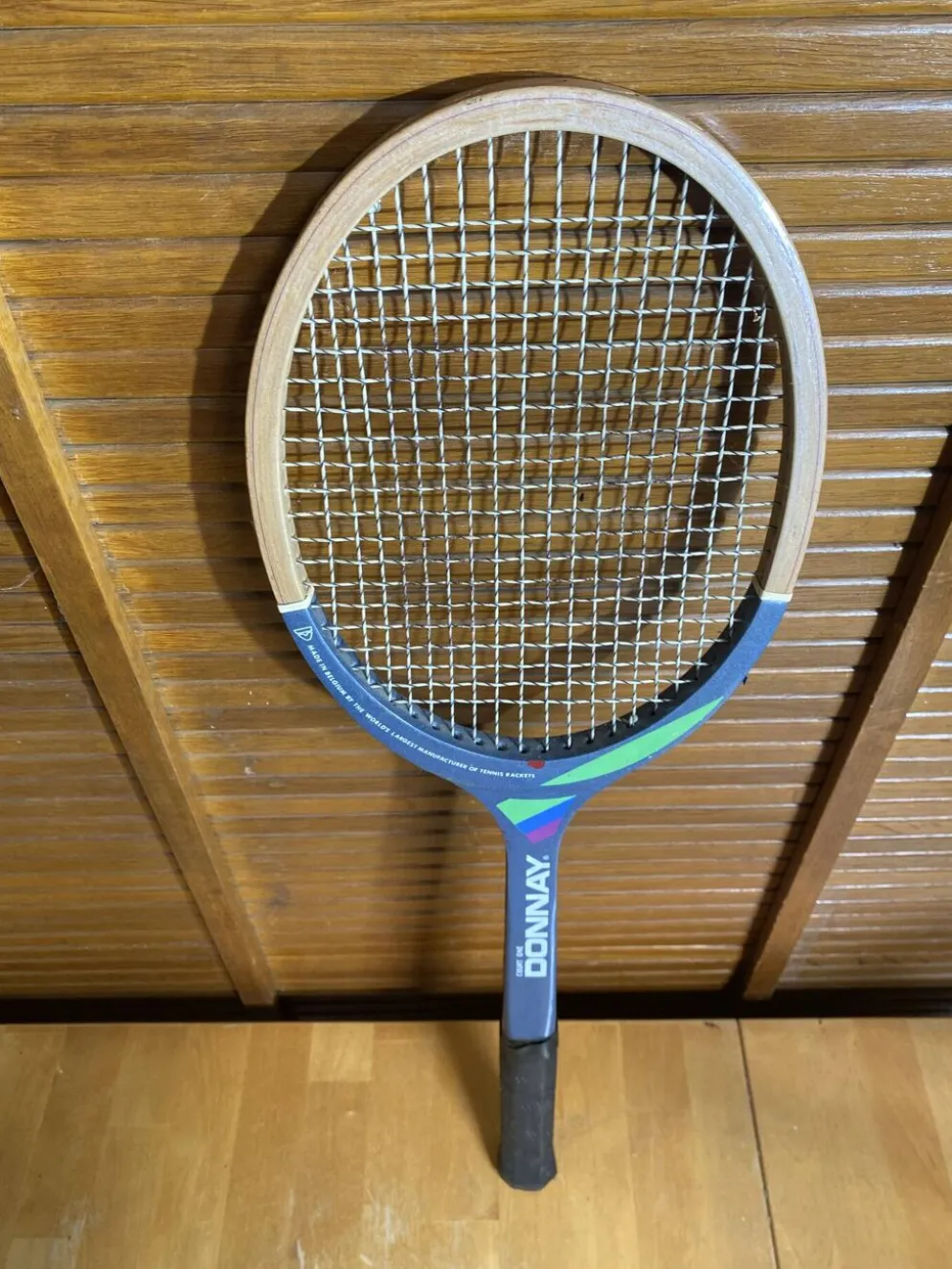 Raquette tennis ancienne donnay court one bois sport vintage