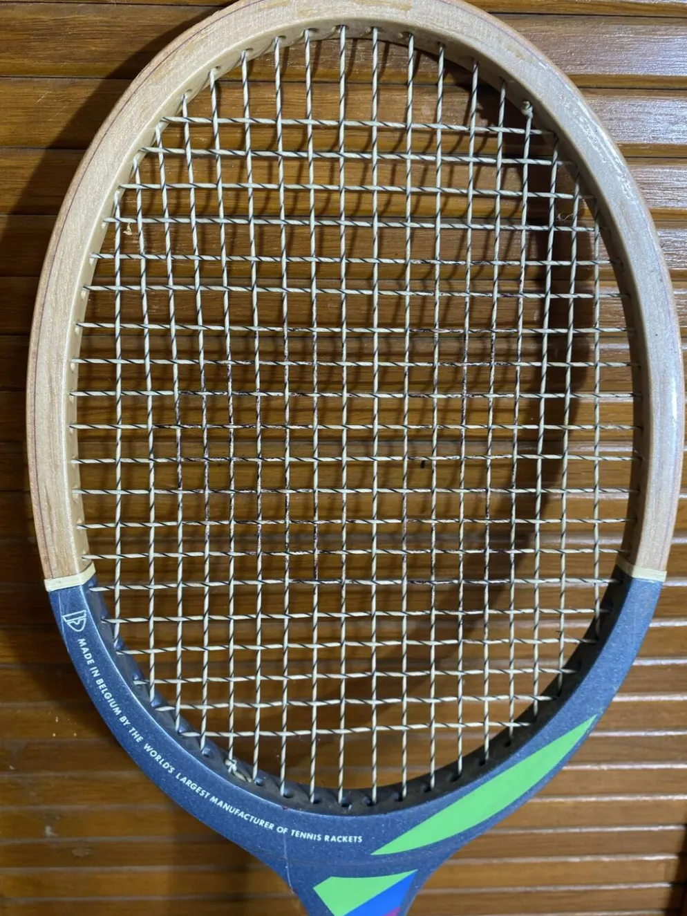 Raquette tennis ancienne donnay court one bois sport vintage