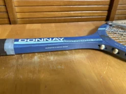Raquette tennis ancienne donnay continental one bois + zéphyr vintage