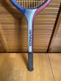 Raquette Tennis Ancienne DONNAY GLM 27 Bois + Housse Sport Vintage #E2