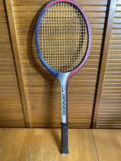 Raquette Tennis Ancienne DONNAY GLM 27 Bois + Housse Sport Vintage #E2