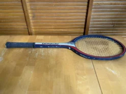 Raquette Tennis Ancienne DONNAY GLM 27 Bois + Housse Sport Vintage #E2