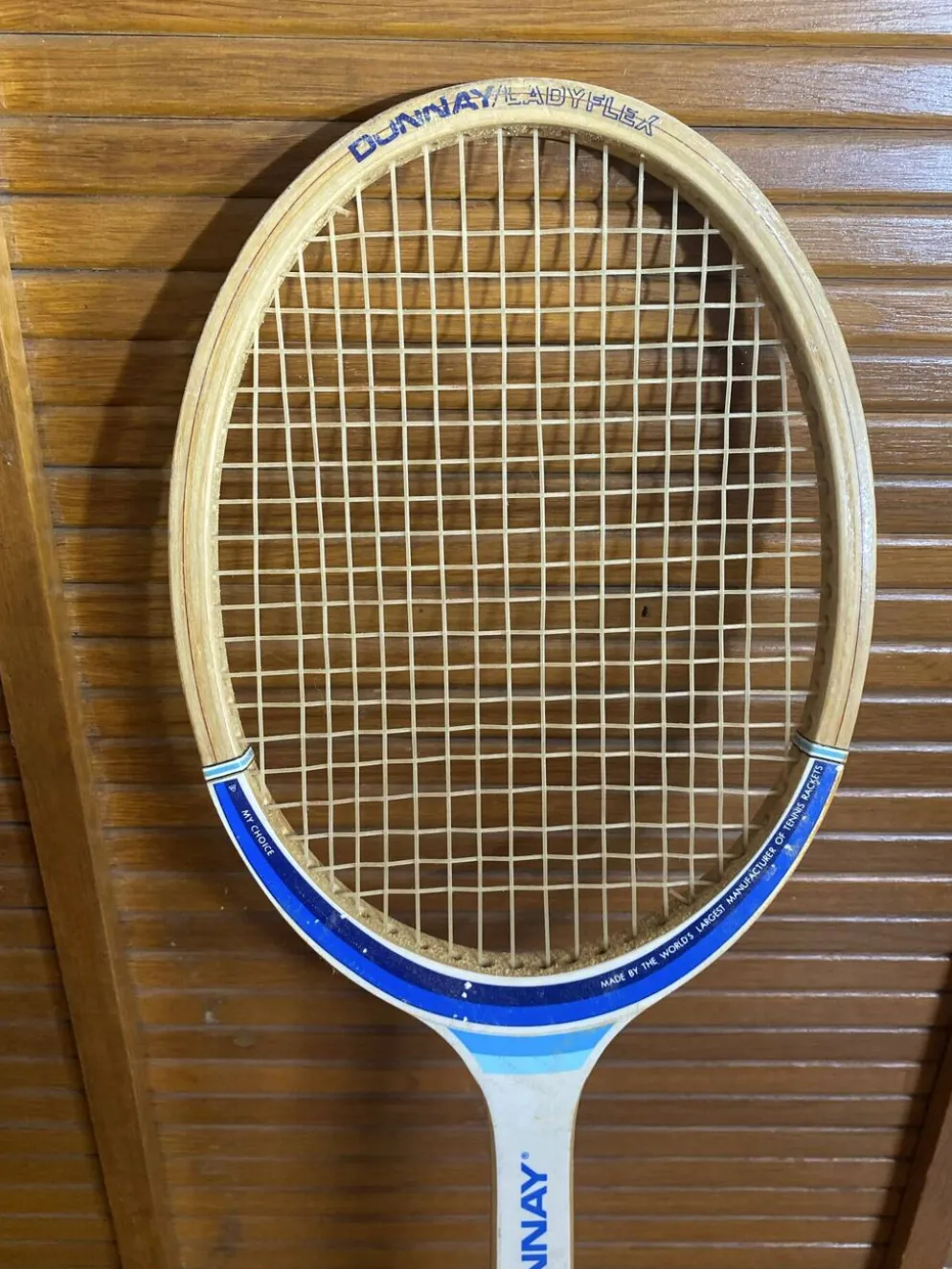 Raquette Tennis Ancienne DONNAY Lady Flex Bois Vintage #E193