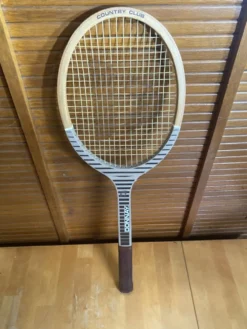 Raquette Tennis Ancienne DONNAY Country Club Bois Vintage #E192