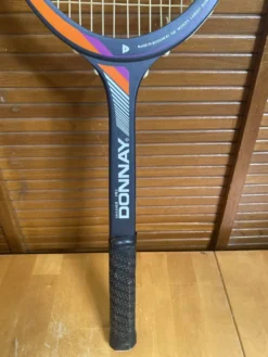 Raquette tennis ancienne donnay smasher pro bois + housse donnay vinta